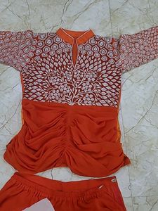 Designer Kurti Top And Pant Set For Party
