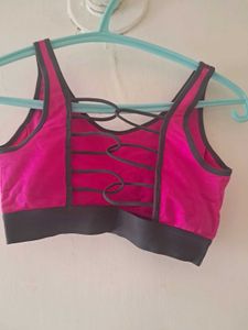 Vibrant Pink Sports Bra