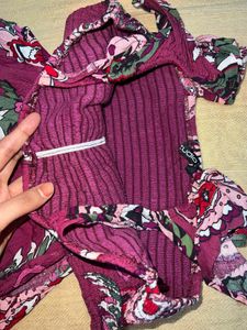 Boho Paisley Print Smocked Dress