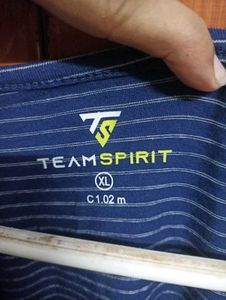 Blue Striped Long Sleeve Top
