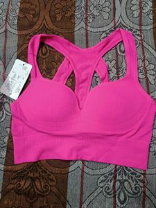 SHEIN Pink Sports Bra