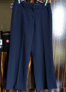 Navy Blue Wide Leg Trousers