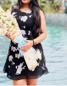 Black Floral Dress