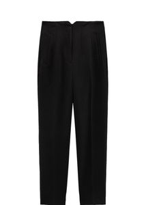 ZARA High-Waisted Tailored Black Trousers