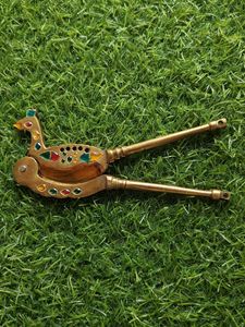 Vintage Peacock Nutcracker copper made