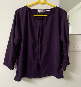 Inocencia Solid Purple Top
