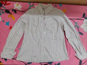 Striped Long Sleeve Button-Up Shirt