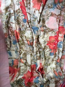 Floral Strapless Dress