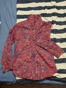 Men's Printed Button-Down Shirt