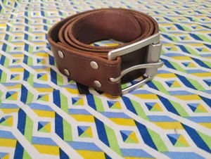 Heavy duty rugged brown belt