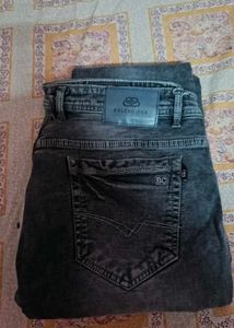 Men's Dark Wash Wide Leg Jeans