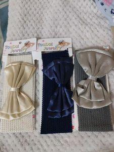 Baby Headbands with Bows (Set of 3)