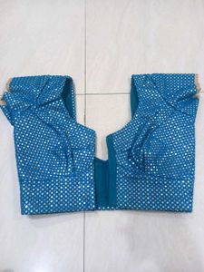Stunning Blue Sequined Blouse