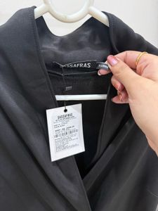 SASSAFRAS Chic Black Blazer Dress