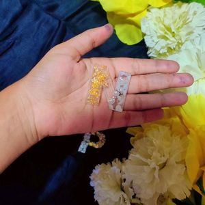 Resin Alphabet Keychain