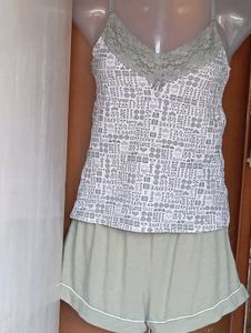 Cute Love Print Pajama Set