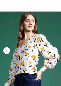 dressberry White Dress Material with Yellow Floral