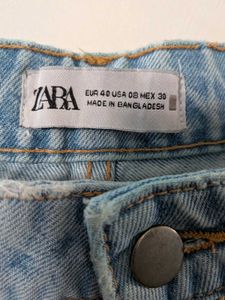 Zara Light Wash High Waisted Jeans