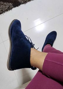 Stylish Blue Ankle Boots