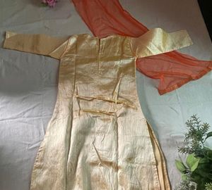 Kurti With Skirt And Dupatta