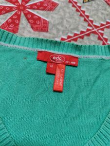 Esprit Green V-Neck Sweater