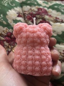 Rose Teddy Bear Candle
