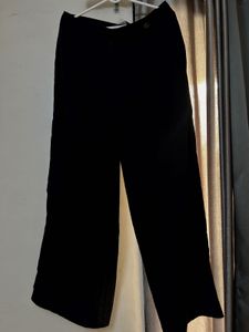 Classic Black Straight Leg Wide Pants