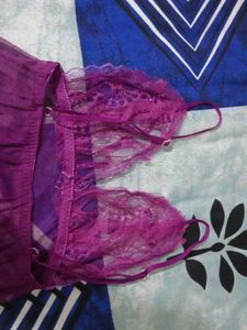 Sheer Purple Nightgown