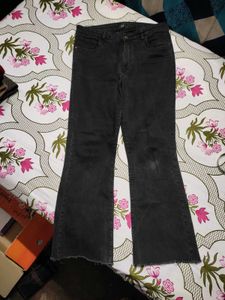 💕Charcoal Black Washed Bootcut Jeans