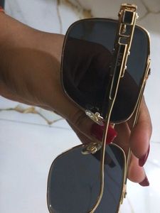 Dita Classic Black Square Sunglasses