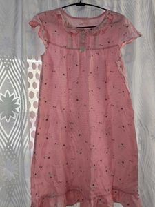 Pink Printed Nightgown