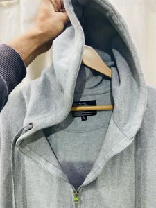 Gray Zip-Up Hoodie