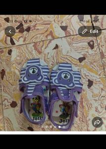 Cute Purple Teddy Bear Sandals