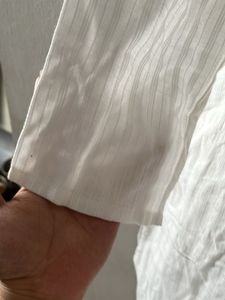 Classic White Cotton Kurta