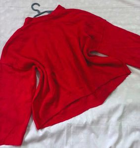 🎁Cozy Red Hot Knitted Sweater N