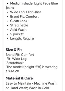 Women's Wide Leg High-Rise Jeans