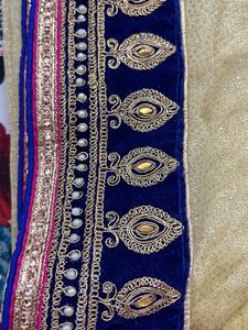 new party wear 2 in 1Embroidered Silk Saree
