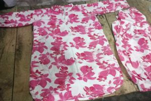 Pink Floral Kurta Set