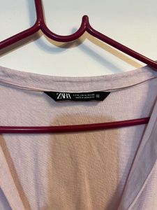 Zara  Linen Blend Button-Up Shirt