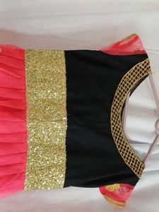 pink gold Sequin gown