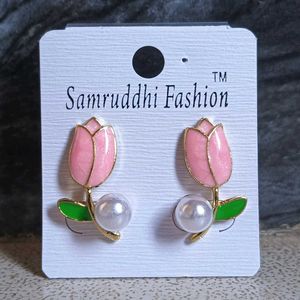 Blush Bloom Pearl Studs