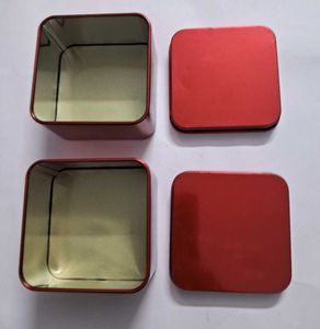 Red Small Storage Tins
