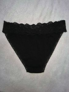 Black Lace Trim Panties