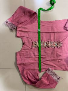 Beautiful Pink Kurta Set with Trousers
