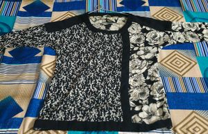 Patterned Long Sleeve Top