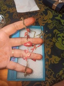 Stunning Strawberry Charm Jewelry Set