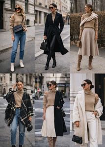 Elegant Turtleneck Knit Sweater