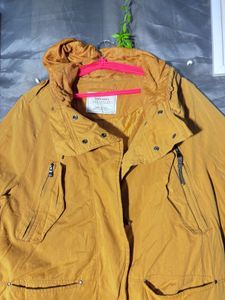 ZARA Mustard Yellow Hooded Jacket