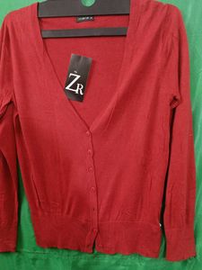 Red Cardigan Or Sweater Very Soft