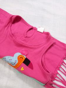 Cute Pink Summer Top For Baby Girl (18-24 months)